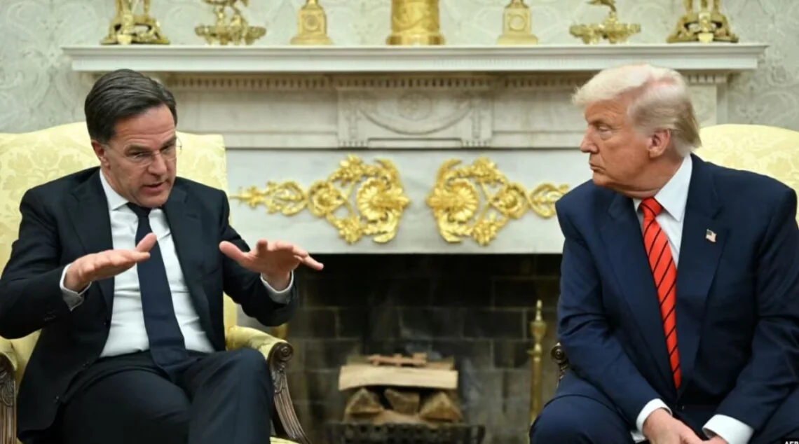 Марк Рютте та Дональд Трамп обговорюють відносини НАТО зі США