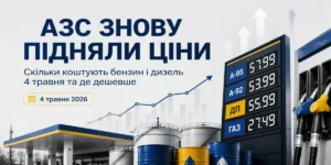 Табло цін на АЗС із дизелем та бензином під час коливань вартості