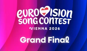 Логотип гранд-фіналу Євробачення-2026 у Відні з написом Grand Final