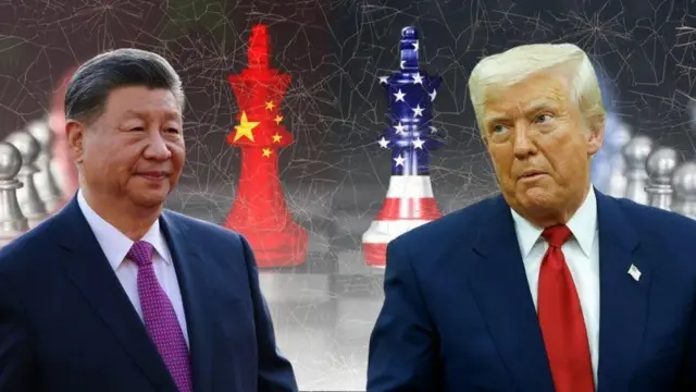 Сі Цзіньпін і Трамп на шахівниці символізують слабкості США перед самітом