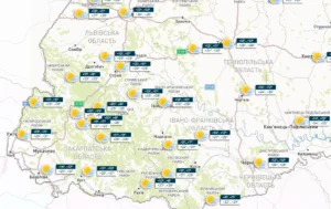 Карта температур України 5 травня: спека +27°C на заході, +23…+26°C по регіонах