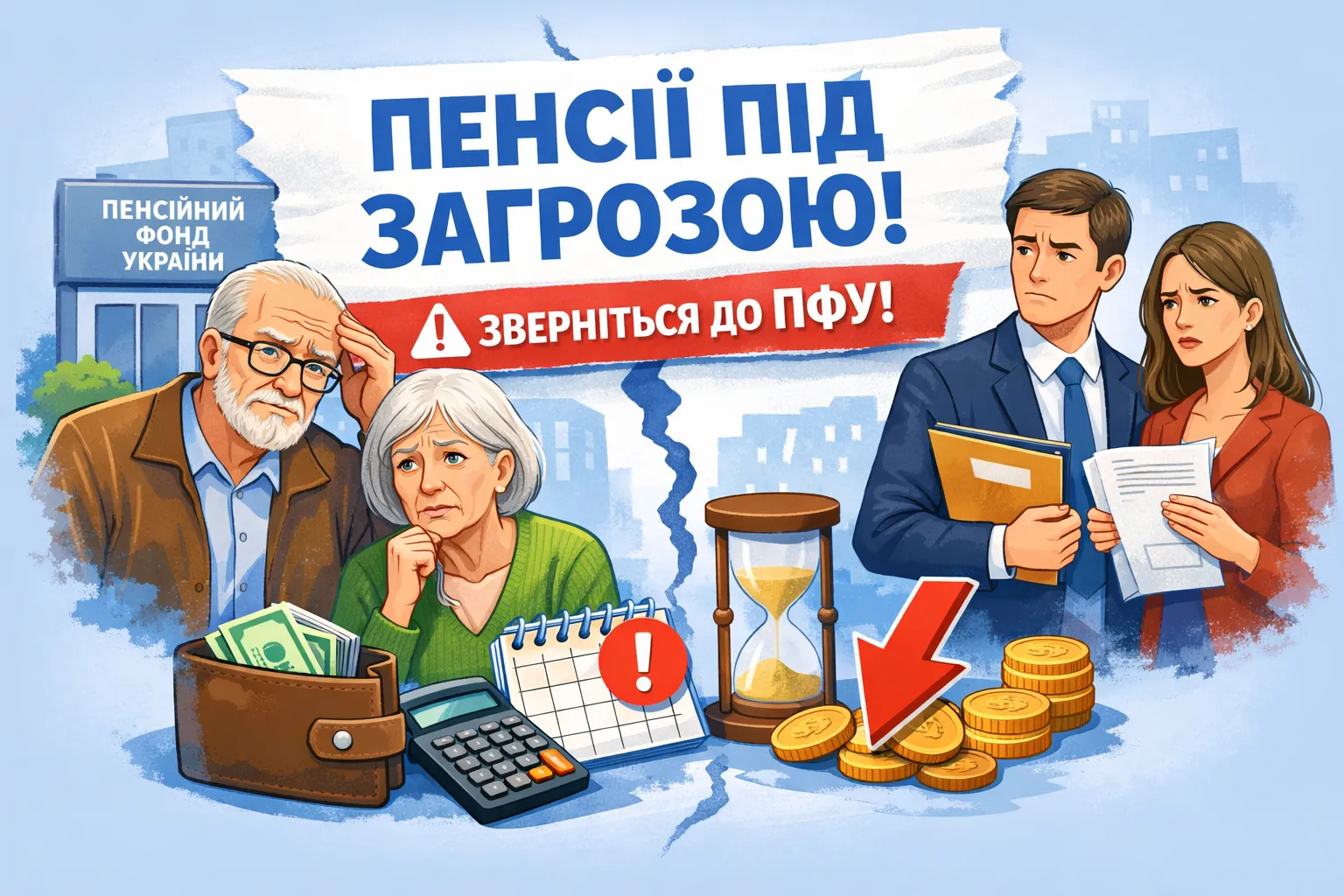 Пенсіонери під загрозою зменшення виплат від ПФУ з попередженням звернутися до фонду