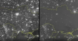 Супутникові знімки NASA FIRMS пожежі на НПЗ у Кіріші до та після атаки