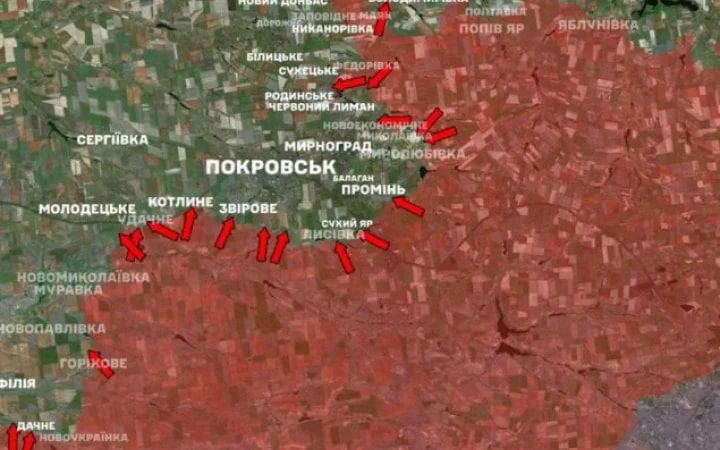 Схема розгортання Росією 4 полків, 24 дивізіонів та 162 батарей проти українських дронів