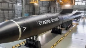 Балістична ракета Орєшник у ангарі перед ударом по Київщині