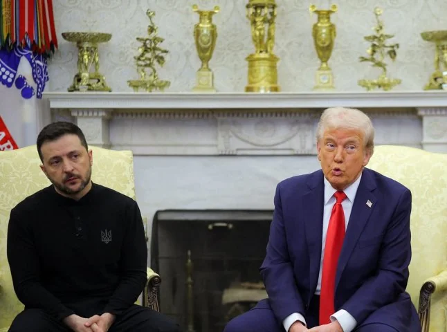 Дональд Трамп і Володимир Зеленський на зустрічі в Білому домі