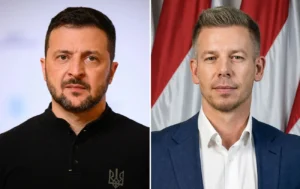 Володимир Зеленський і Петер Мадяр перед переговорами України з Угорщиною