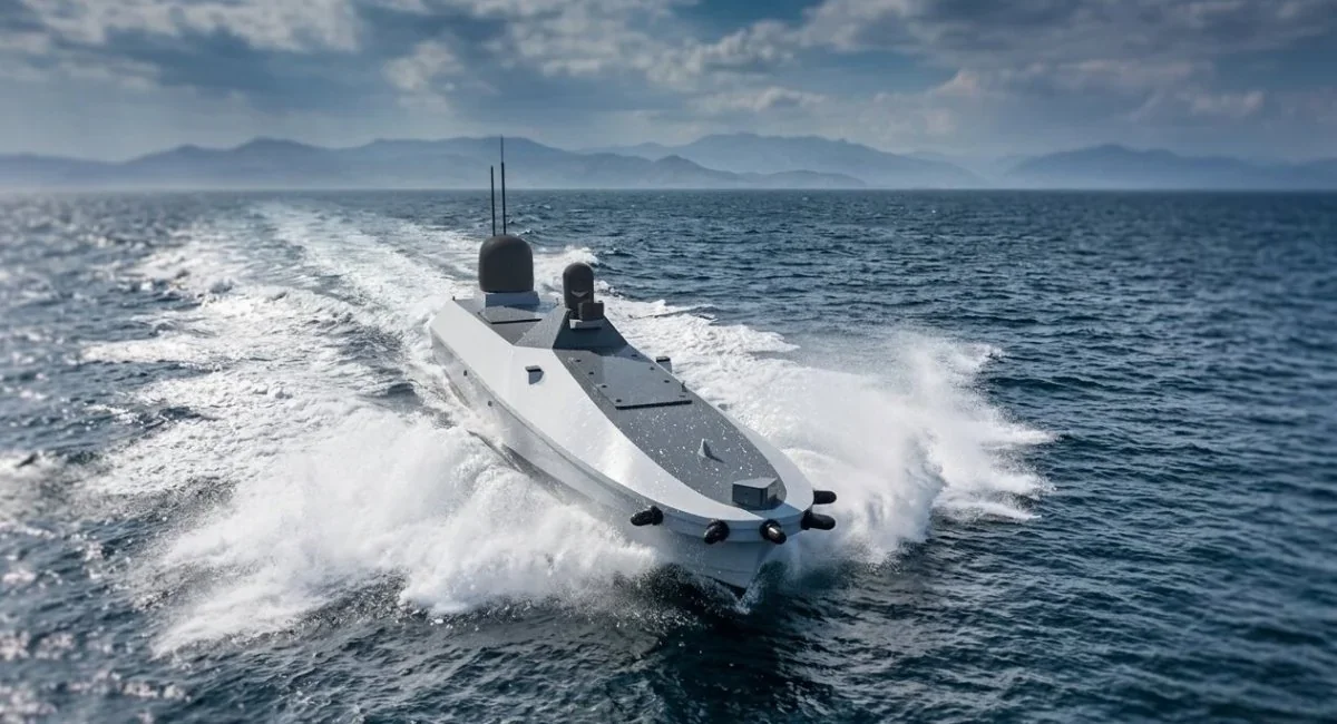 Український морський дрон у Чорному морі біля кордону Румунії