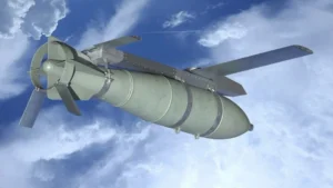 Керована авіаційна бомба КАБ українського виробництва в польоті