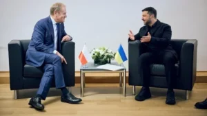 Зеленский и Туск обсуждают конференцию по восстановлению Украины в Гданьске