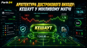 Архитектура досрочного выхода через Parik 24 в изменяющемся сценарии матча