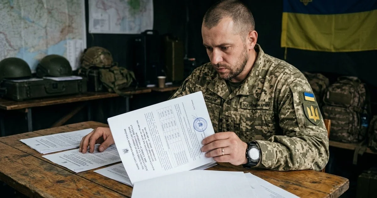 Військовий ЗСУ вивчає документи Міноборони про тилову надбавку