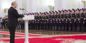 Путін виступає перед військовими з погрозами ескалації Україні