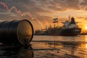 Падіння цін на нафту Brent біля іранського танкера та графіка