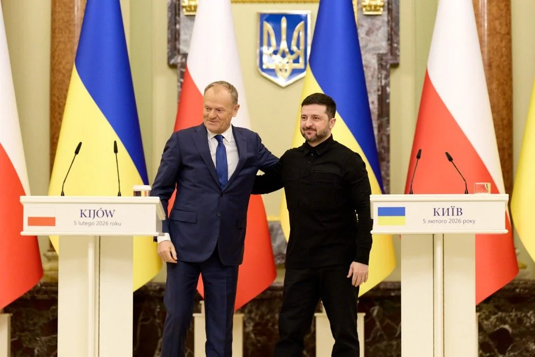 Дональд Туск і Володимир Зеленський на зустрічі в Києві щодо підтримки України