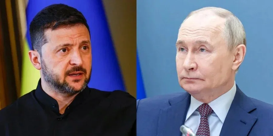 Володимир Зеленський та Володимир Путін щодо заяви про Москву